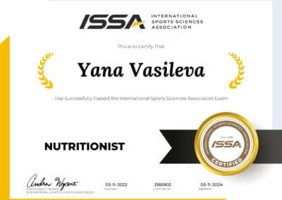 ISSA Nutritionist - International Sports Sciences Association